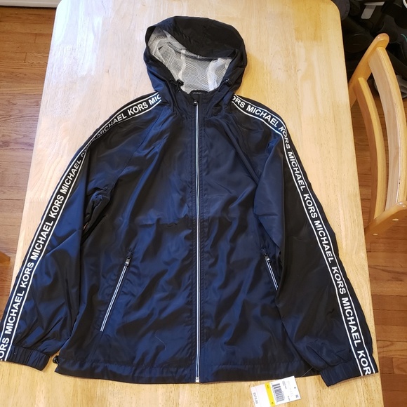 Michael Kors Sleeve Tape Windbreaker 